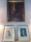 (3) Piece Lot, Early American Painting and (2) French Prints