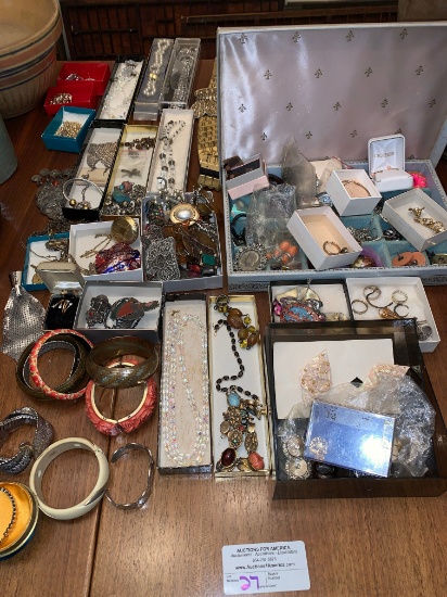 large Lot of Assorted Costume Jewelry