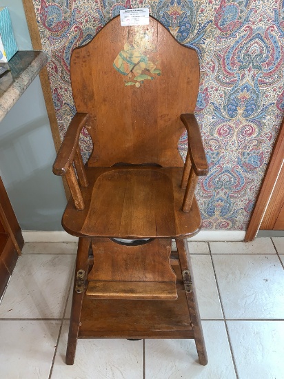 Vintage Baby High Chair,
