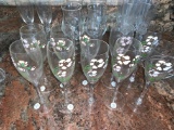(11) Pierre Jouet Champagne Flutes, French Crystal