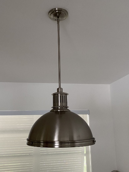 16" Stainless Steel Pendant Light With Drop From Ceiling