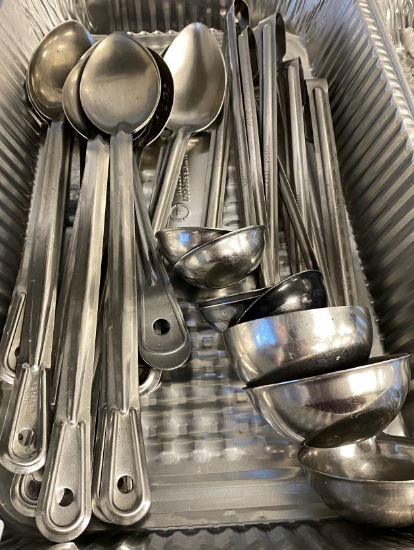 Kitchen Tools Bin, Which Include Spoons And Ladles