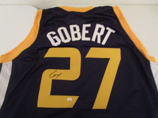 Rudy Gobert of the Utah Jazz signed autographed basketball jersey PAAS COA 952