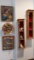 Large Lot Of Wall DÃ©cor, Including Three Wall Plaques And Two Wall Mounted Decarative Shelves