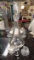 Large Decorative Glass Decanter, With Three Cut Glass/Crystal Figurines