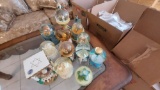 Lot Of (12) Musical Snow Globes