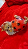 Ceramic Lady Bug Cat #0062