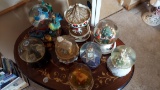 Lot Of Globes With Carousel