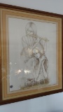 Pencil Signed/Limited Edition Framed Drawing. 31