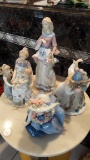 Lot Of Four Lladro Styled Collectibles