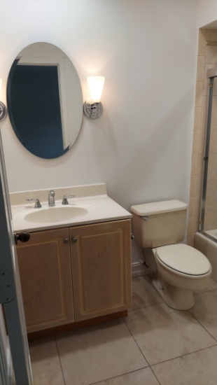 Complete Bathroom With 35" Two Door Vanity With Formed Sink, American Standard Water Closet, Oval Mi