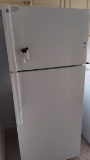 GE White Up and Down Refrigerator/Freezer