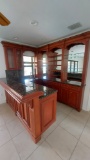 Complete Cherry Wood Wet bar, Comprised Of 72