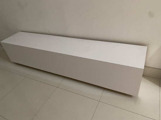 9'L White Product Display Stand