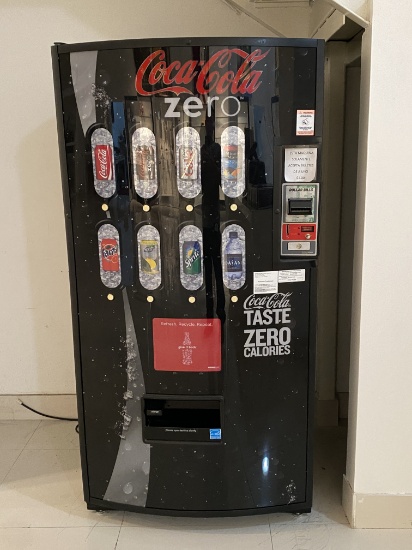 Eight Flavor Bubble Front Soda Dispenser With Dollar Bill Changer