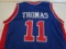 Isiah Thomas of the Detroit Pistons signed autographed basketball jersey PAAS COA 164