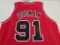 Dennis Rodman of the Chicago Bulls signed autographed basketball jersey PAAS COA 014