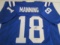 Peyton Manning of the Indianapolis Colts signed autographed football jersey PAAS COA 818
