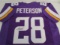 Adrian Peterson of the Minnesota Vikings signed autographed football jersey PAAS COA 772