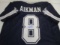 Troy Aikman of the Dallas Cowboys signed autographed football jersey PAAS COA 750