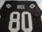 Jerry Rice of the Oakland Raiders signed autographed football jersey PAAS COA 596