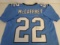 Christian McCaffrey of the Carolina Panthers signed autographed football jersey PAAS COA 691