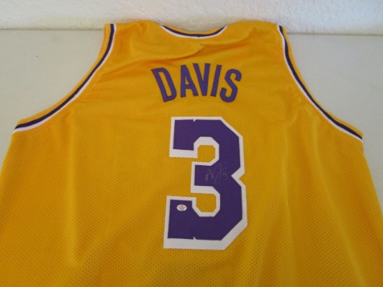 Anthony Davis of the LA Lakers signed autographed basketball jersey PAAS COA 025