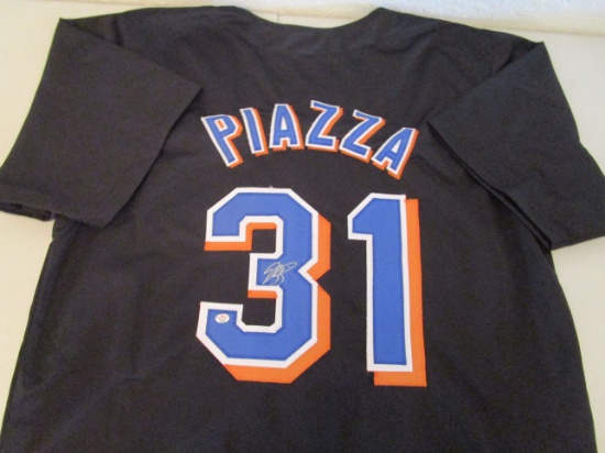 Mike Piazza of the NY Mets signed autographed baseball jersey PAAS COA 938