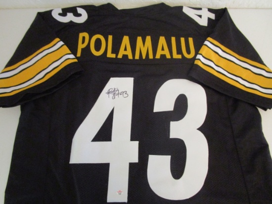 Troy Polamalu of the Pittsburgh Steelers signed autographed football jersey PAAS COA 868