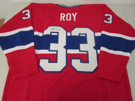 Patrick Roy of the Montreal Canadienssigned autographed hockey jersey PAAS COA 914