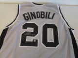 Manu Ginobili of the San Antonio Spurs signed autographed basketball jersey PAAS COA 180