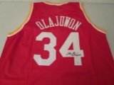 Hakeem Olajuwon of the Houston Rockets signed autographed basketball jersey PAAS COA 139