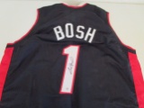 Chris Bosh of the Miami Heat signed autographed basketball jersey PAAS COA 074