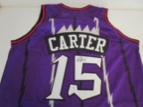 Vince Carter of the Toronto Raptors signed autographed basketball jersey PAAS COA 039