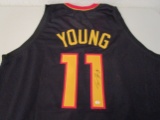 Trae Young of the Atlanta Hawks signed autographed basketball jersey PAAS COA 022