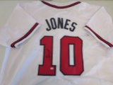 Chipper Jones of the Atlanta Braves signed autographed baseball jersey PAAS COA 913