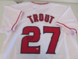 Mike Trout of the LA Angels signed autographed baseball jersey PAAS COA 925