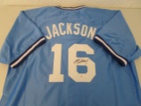 Bo Jackson of the Kansas City Royals signed autographed baseball jersey PAAS COA 890