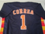 Carlos Correa of the Houston Astros signed autographed baseball jersey PAAS COA 973