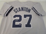 Giancarlo Stanton of the NY Yankees signed autographed baseball jersey PAAS COA 884