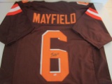 Baker Mayfield of the Cleveland Browns signed autographed football jersey PAAS COA 850