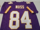 Randy Moss of the Minnesota Vikings signed autographed football jersey PAAS COA 829