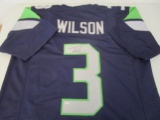 Russell Wilson of the Seattle Seahawks signed autographed football jersey PAAS COA 832