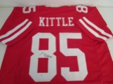 George Kittle of the San Francisco 49ers signed autographed football jersey PAAS COA 680