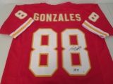 Tony Gonzalez of the Kansas City Chiefs signed autographed football jersey PAAS COA 654