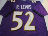 Ray Lewis of the Baltimore Ravens signed autographed football jersey PAAS COA 628