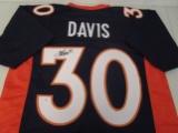 Terrell Davis of the Denver Broncos signed autographed football jersey PAAS COA 742