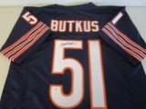 Dick Butkus of the Chicago Bears signed autographed football jersey PAAS COA 699