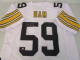 Jack Ham of the Pittsburgh Steelers signed autographed football jersey PAAS COA 704