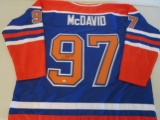 Connor McDavid of the Edmonton Oilers signed autographed hockey jersey PAAS COA 717
